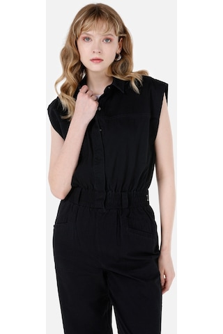 Colins Normal Kesim Siyah Kadın Tulum Cl1067690 Cl1067690 Q1.v1 Blk Siyah