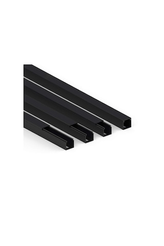 Kablo Kanalı 25x16 Siyah Yapışkanlı 1 Boy 2 Metre Mutlusan