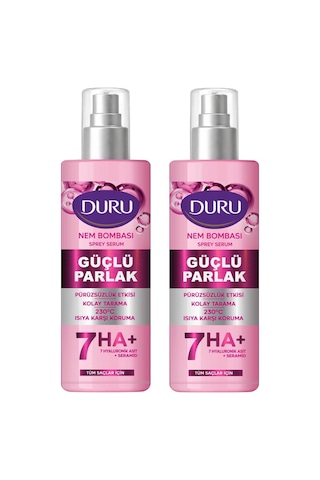 Duru Nem Bombası Sprey Serum 200 Ml Güçlü Parlak 2 Li