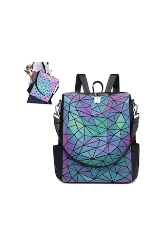 Zyzqstore Parlak Kadın Sırt Çantası, Omuz Askılı Standart, Çıkarılabilir Standart