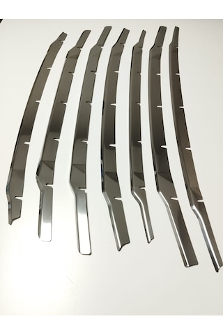 Ford Courier Krom Ön Panjur 7 Parça 2018-2023 Paslanmaz Çelik