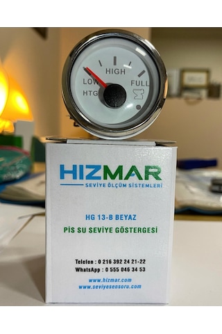 Hızmar Beyaz Atık Su Seviye Göstergesi - 0-190 Ohm Özel Tasarım
