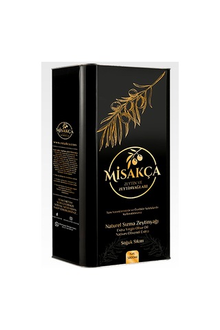 Misakça Soğuk Sıkım Naturel Sızma Zeytinyağı Teneke 5 L