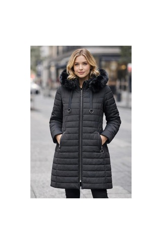 Trenç Çıkabilir Kapüşonlu Mont Siyah - 827872246 Siyah