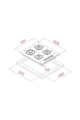 Teka HAK 625 BK - GBE 64002 BK - ATV 60.3 BK Siyah Ankastre Set