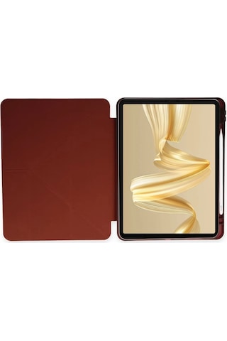 Huawei Matepad Pro 12.2" Kılıf Katlanır Kalem Bölmeli Silikon Standlı Uyku Modlu Akıllı Kapak Kapaklı Kılıf