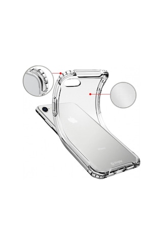 Apple Uyumlu iPhone Blogy 8 7 İle Crystal Fit Kılıf Clear