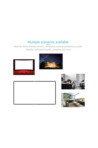 Didadodo 150 Katlanır Projeksiyon Perdesi - Ev Ve Ofis Kullanımı İçin, Optik Gerçeklik