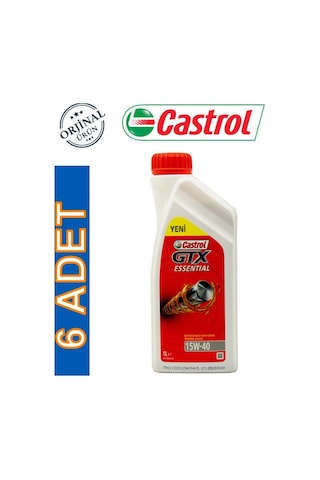 Castrol GTX Essential 15W-40 1 Motor Yağı 6 x 1 L