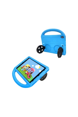Butam Bilişim Apple Uyumlu iPad Pro 10.5 7.nesil Wheel Car Tekerlek Standlı Tablet Eva Siliko Tablet Kılıfı