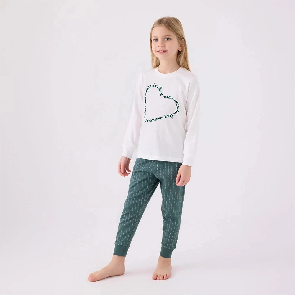 Arnetta Ar3050c Kız Çocuk Kışlık Pijama Takımı KREM