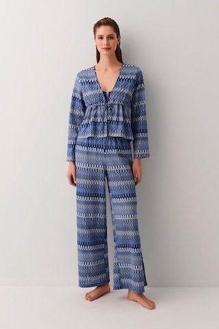 Suwen Wave Plaj Gömleği Sba25550944 Cam Göbeği Baskılı Çok Renkli