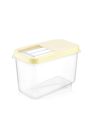 Nandy Home 10 Lt Kolay Kayar Kapaklı Multibox Erzak Bakliyat Vs. Saklama Kabı Krem 2 Adet Krem