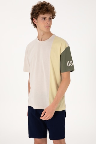 U.S. Polo Assn. Erkek Comfort Fit Bisiklet Yaka Taş Tişört 50306896-VR049