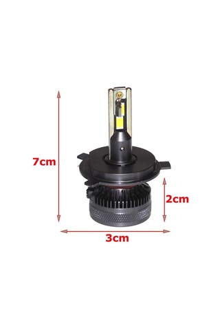 Volvo 240 1974-1993 Far Ampulü Gt Nano Beyaz H4 Mini Led Xenon Şimşek Etkili 22000 Lümen