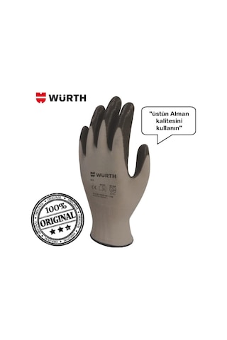 Würth Iş Güvenliği Eldiveni Mekanikçi Siyah 9/L 1 Çift