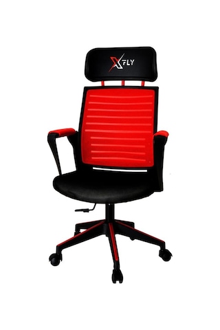 Xfly Plastik Ayaklı Oyuncu Koltuğu - Kırmızı File - 2395D0545