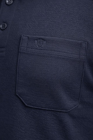 Classics Men Simenti Regular Fit Polo Yaka Uzun Kol Sweatshirt - 7566 Lacivert
