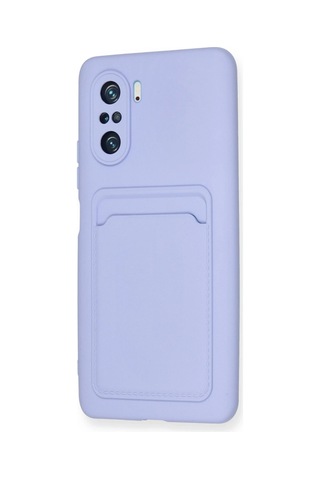 Newface - 138 - Xiaomi Mi 11i Kılıf Kelvin Kartvizitli Silikon - Csmo-tex - - Lila