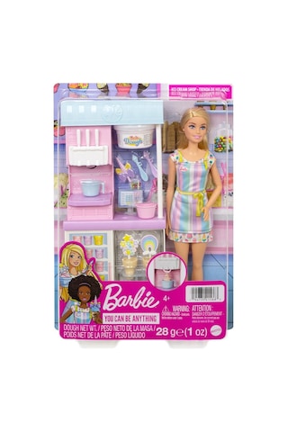 Hcn46 Barbie Dondurma Dükkanı Oyun Seti, Barbie Ben Büyüyünce