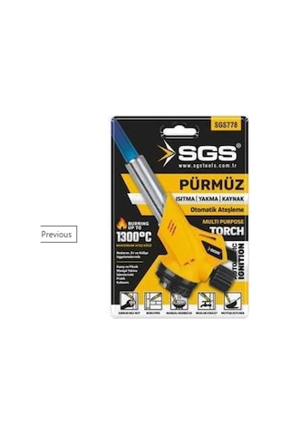 Sgs Torch Açılı Kamp Pürmüz Başlık Sgs778 Sarı