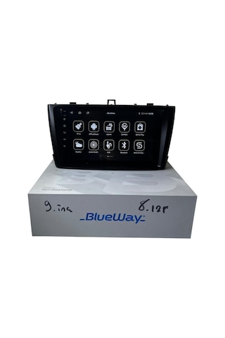 Toyota Avensis 2009-2015 Siyah Blueway 8-128 Tam Profesyonel Oem Multimedia 9"
