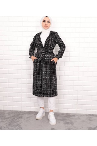 Kadın Şanel Kumaş Ceket Siyah