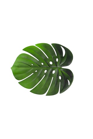 Yuntech01 Yeşil Evak Yapımı Kaplumbağa Yaprağı Desenli Anti Kayma Isı Yalıtımlı Yemek Masası Matı Tek Adet Yeşil