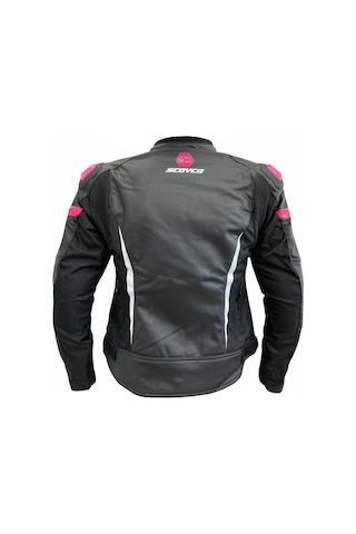 Scoyco Jk153W Motosiklet Kadın Montu Siyah - Pembe