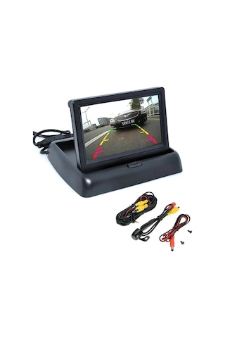 Aem Araç Geri Park Sensörü Monitör Ve Kameralı Ses İkazlı Siyah Göz Aem Aem11 1050ps