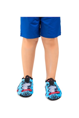 Kiko Kids Surfer Havuz Plaj Erkek Çocuk Deniz Ayakkabısı 7561 Mavi Mavi