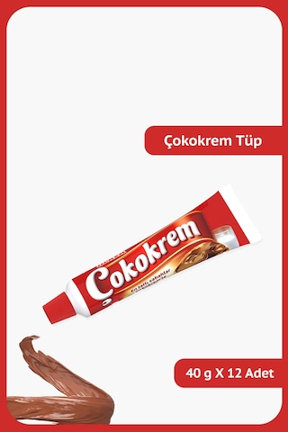 Ülker Çokokrem Kakaolu Tüp Fındık Kreması 12 x 40 G Ülker Çokokrem Kakaolu Tüp Fındık Kreması 12 x 40 G