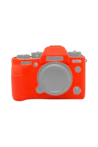 Fujıfılm Xt3 İçin Puluz Soft Silikon Koruyucu Kılıf Kırmızı Diğer