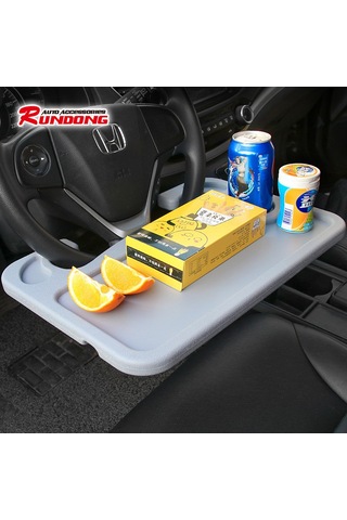 Tenfowee Araç İçi Çok Amaçlı Direksiyon Masası - Taşınabilir Laptop Standı Ve Yemek Tepsisi, Siyah