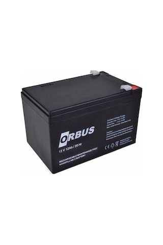 Orbus 12v 12ah Elektrikli Bisiklet -ups Bakımsız Kuru Akü
