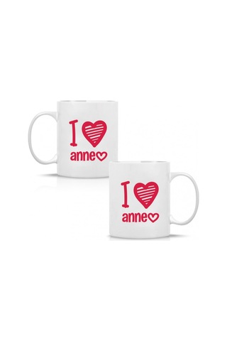 Anneler Günü I Love Anne Baskılı Kupa Bardak Hk2629