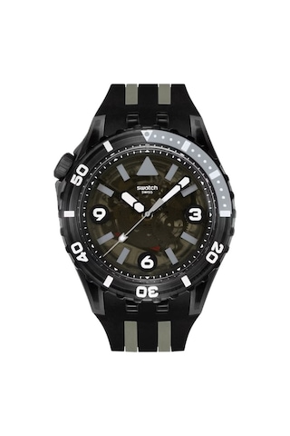 Swatch Sscu09b100 Black Sea Nettle Erkek Kol Saati Siyah