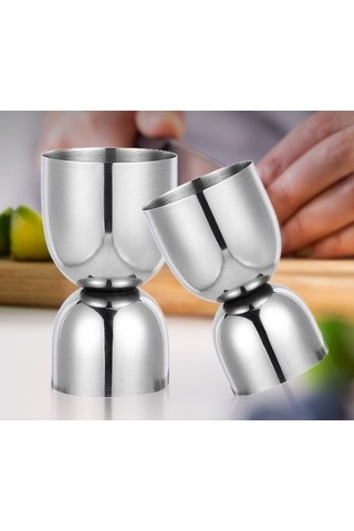 Maoyaya Lichen Paslanmaz Çelik Ölçü Kapları, Barmenlik Ölçü Ons, Profesyonel Set