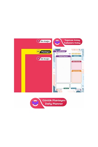 Plango Günlük Planlayıcı - Daily Planner - Ders Çalışma Planlayıc
