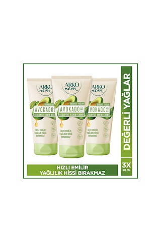 Arko Nem Besleyici Bakım Kremi Avokado 3x60 Ml