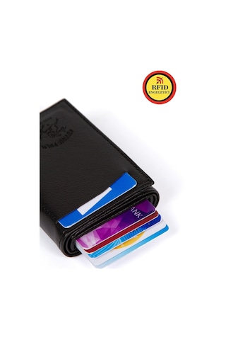 Tuldar Erkek Mekanizmalı Cüzdan Ve Deri Çelik Kasalı Kapaklı Omuz Ve El Çantası 15x19cm Tul293 Koyu Kahverengi