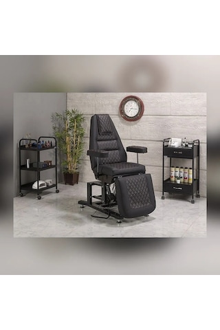 Elegance 3 Motorlu Yükseklik Hareketli Koltuk Siyah Beyaz