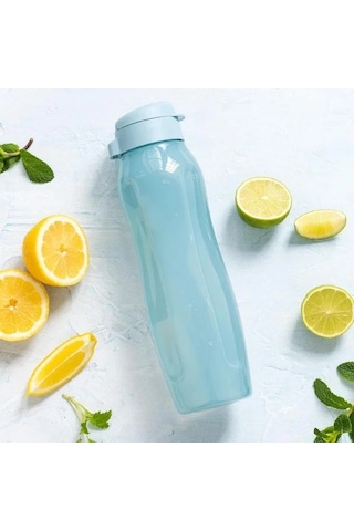 Tupperware Eko Şişe Suluk Slim 1 Lt Mavi