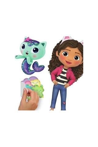 Gabby&apos S Dollhouse Rmk4823scs Peel And Stick Duvar Çıkartmaları, Pembe, Mor, Mavi