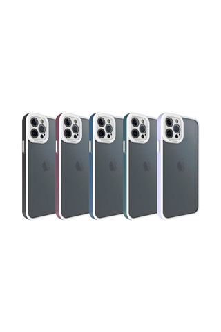 Apple Uyumlu iPhone 12 Pro Uyumlu Zore Mima Kılıf-siyah Siyah -