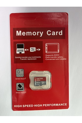 Mufunye Ev Ve Ofis Güvenliği İçin Uzaktan İzleme Kamerası İçin 64gb Dayanıklı Hafıza Kartı