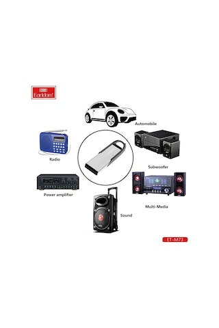 Fuchsia Earldom M73 Bluetooth 5.0 Usb Aux Dönüştürücü - Gümüş