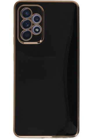Samsung Galaxy Uyumlu, A52 Kılıf Volet Silikon - Siyah