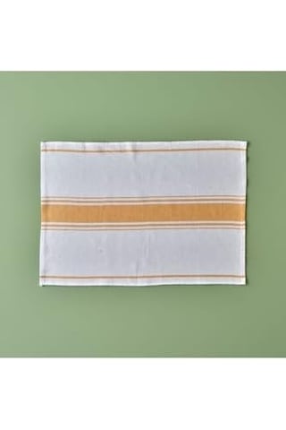 Maison Juno Kurulama Bezi 3'lü Hardal 45x65 Cm Beyaz