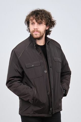 By Serco Erkek Deri Biyeli Kapak Cepli Mont 0620661 Kahverengi-Kahverengi